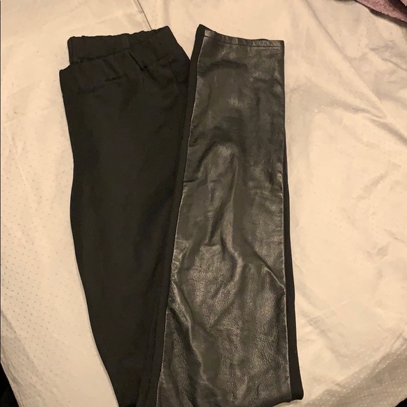 French Connection Leather Paneled 